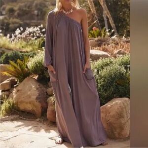 FREE PEOPLE FP Beach One Shoulder Sunday Stroll Jumper